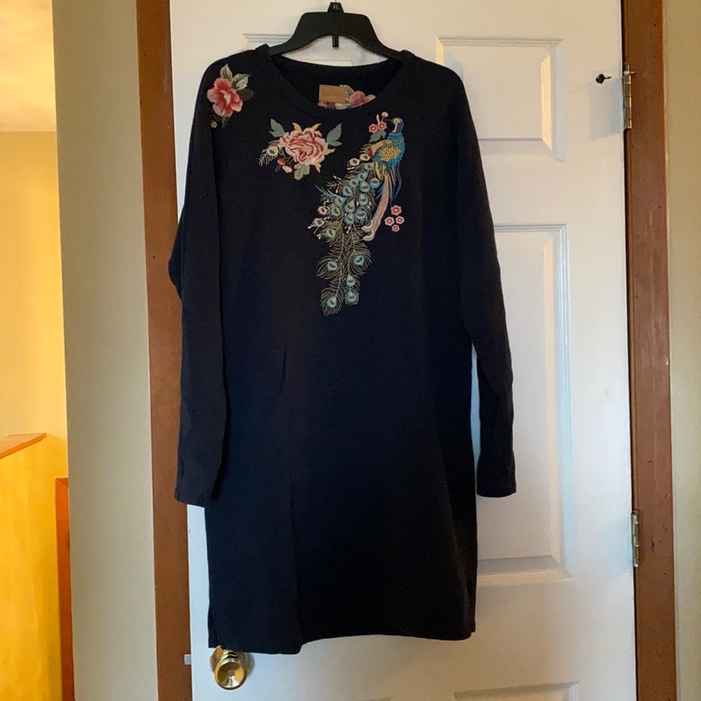 Driftwood Layla Long Sleeve Peacock Dress